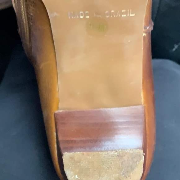 Madeline Made In Brazil Brown Leather Boots Size 9 1/2 M - Picture 7 of 9